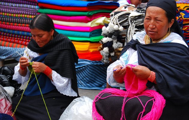 På markede i Otavalo