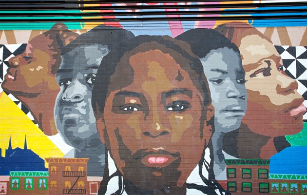 Street art i Harlem, USA
