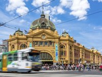 Flinders Street Station, Melbourne, Australien