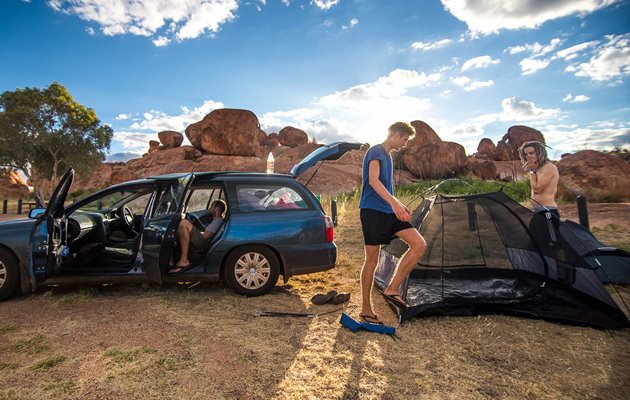 På roadtrip med vennerne i Australien