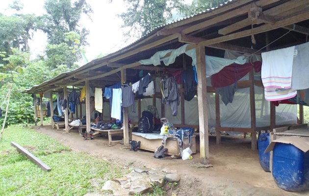 Camp ved Lost City i Colombia