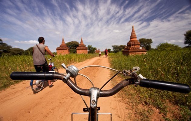 Cykel i Bagan, Myanmar