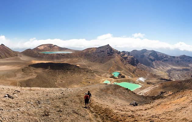 New Zealand byder på masser af fantastiske vandreruter. Et must-do er Tongariro National Park