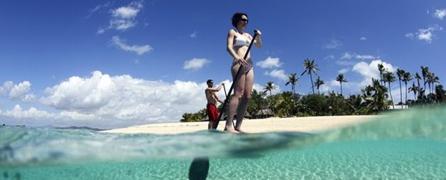Paddle Boarding, Blue Lagoon, Fiji
