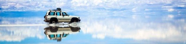 Det er et must i Bolivia at komme på 4WD tur ved Salar de Uyuni Det er et must i Bolivia at komme på 4WD tur ved Salar de Uyuni