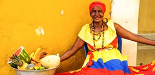 Frugtsælger i Cartagena