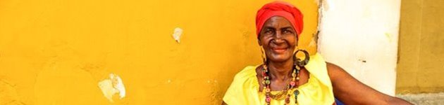 Frugtsælger i Cartagena Frugtsælger i Cartagena