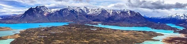 Udsigten over Lake Belgrano i Perito Moreno National Park Udsigten over Lake Belgrano i Perito Moreno National Park