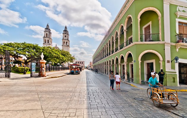 Campeche er en smuk og farverig by