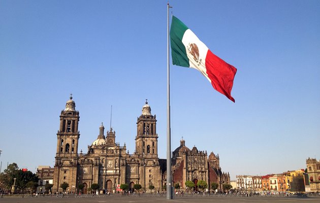 Zocalo Square i Mexico City