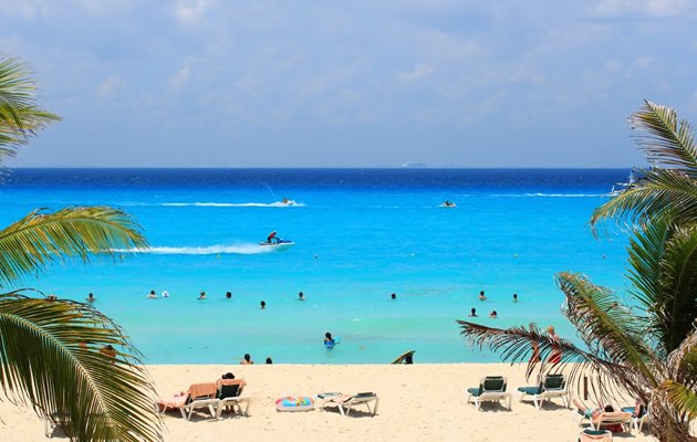 Stranden ved Playa del Carmen