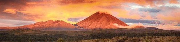 Solnedgang over Mount Ngauruho Solnedgang over Mount Ngauruho
