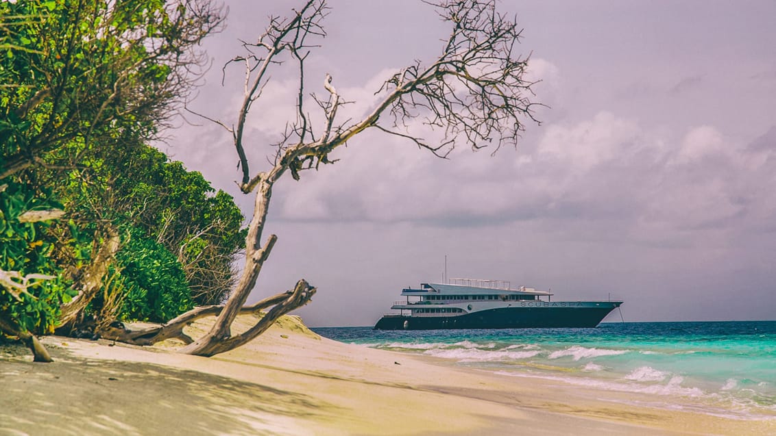 Lyxigt liveaboard & spa på Maldiverna