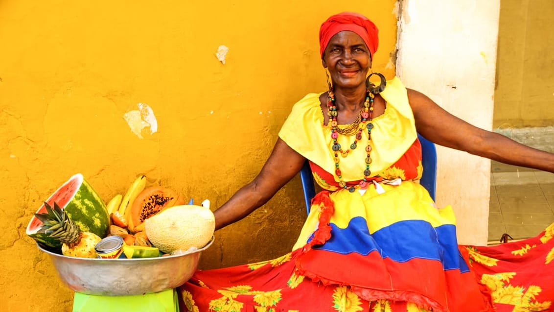 Frugtsælger i Cartagena