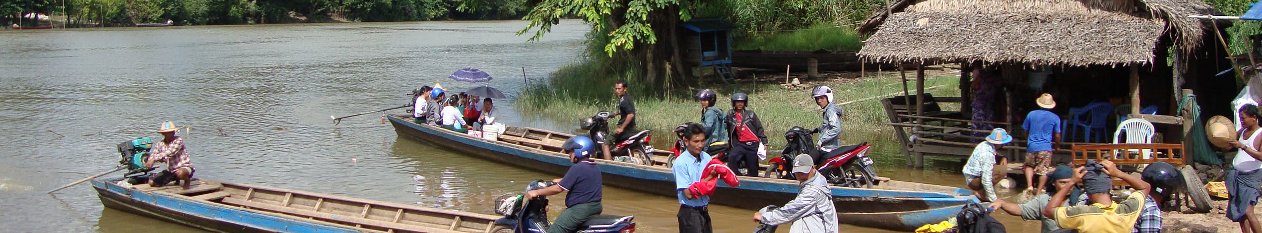 Myanmar Burma genvägen från Bangkok