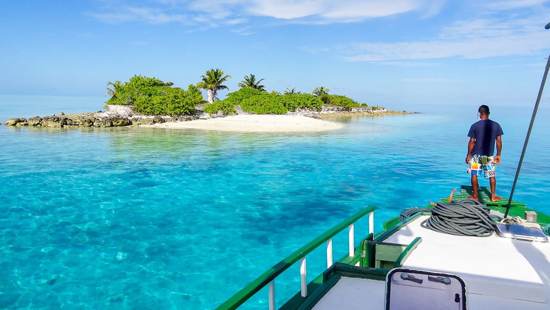 Med egen båt Maldiverna