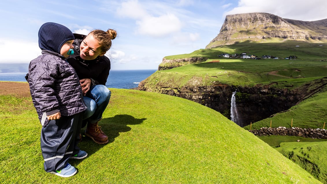 Med familjen på Färöarna