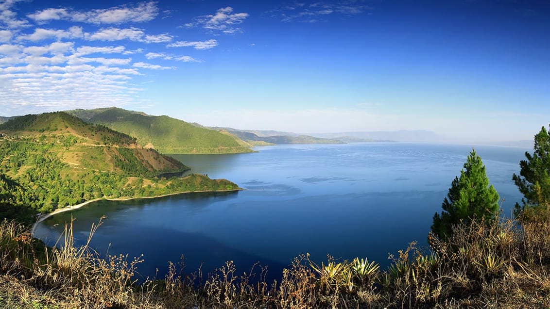 Lake Toba på Sumatra.