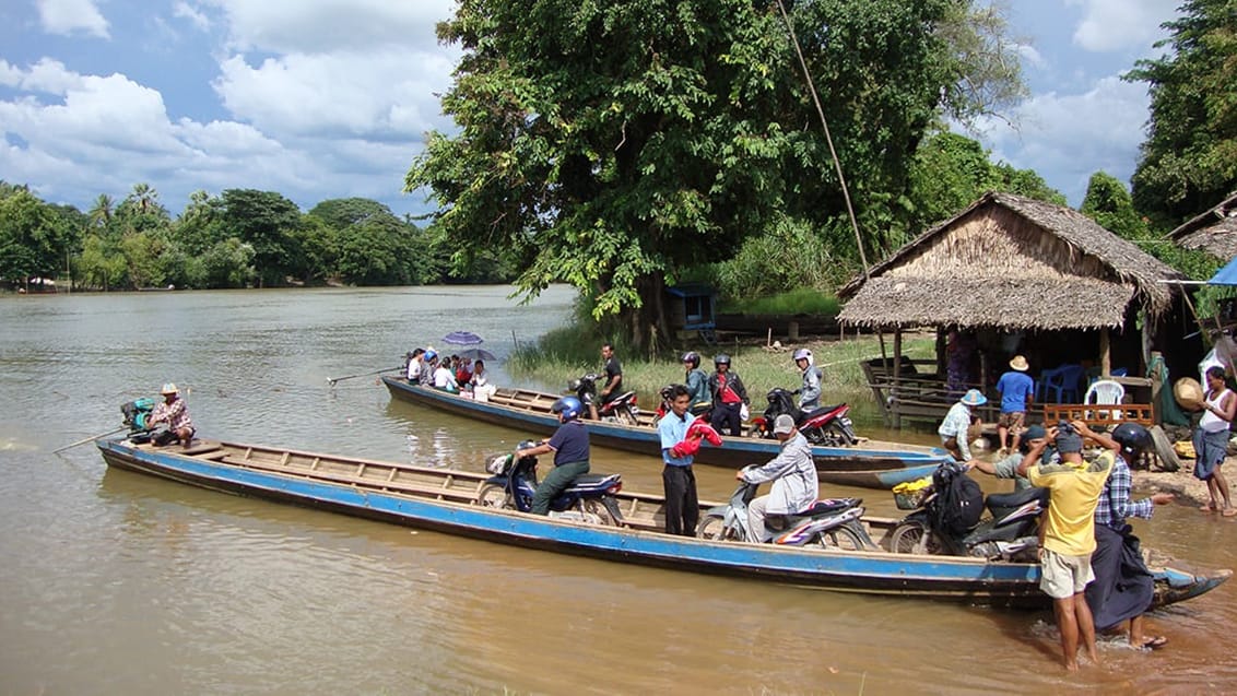 Myanmar Burna genvägen från Bangkok