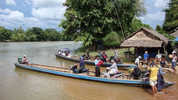 Myanmar Burna genvägen från Bangkok