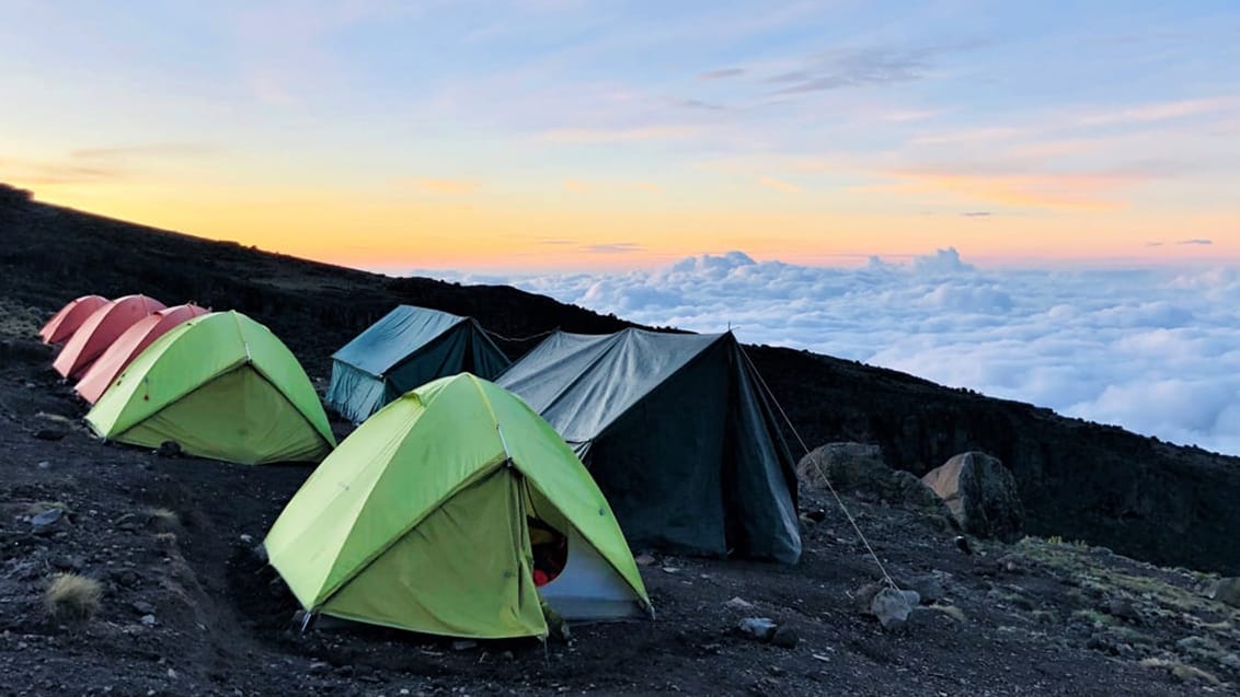 Trek till toppen av Kilimanjaro