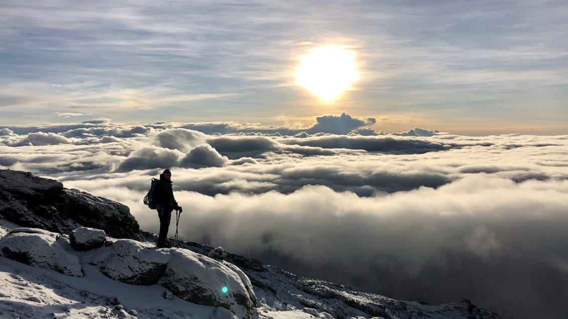 Trek till toppen av Kilimanjaro