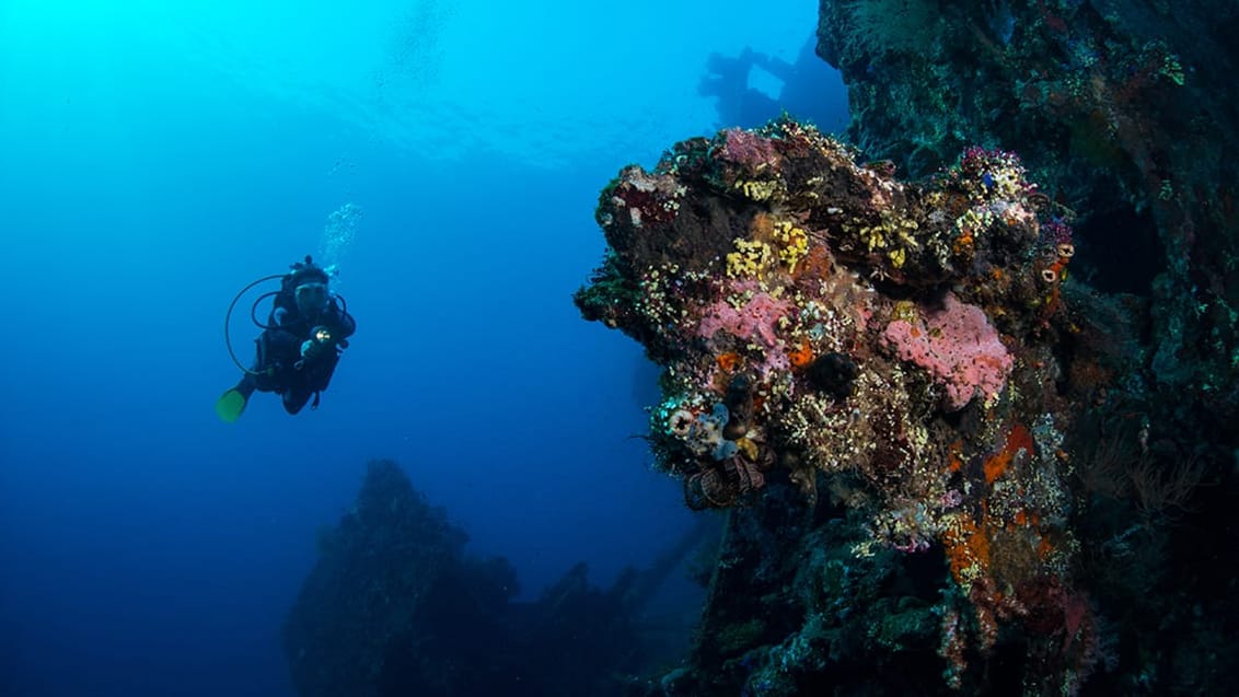 Tulamben, Bali, Indonesien.