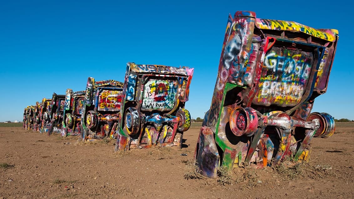 Cadillac Ranch, Route 66, USA