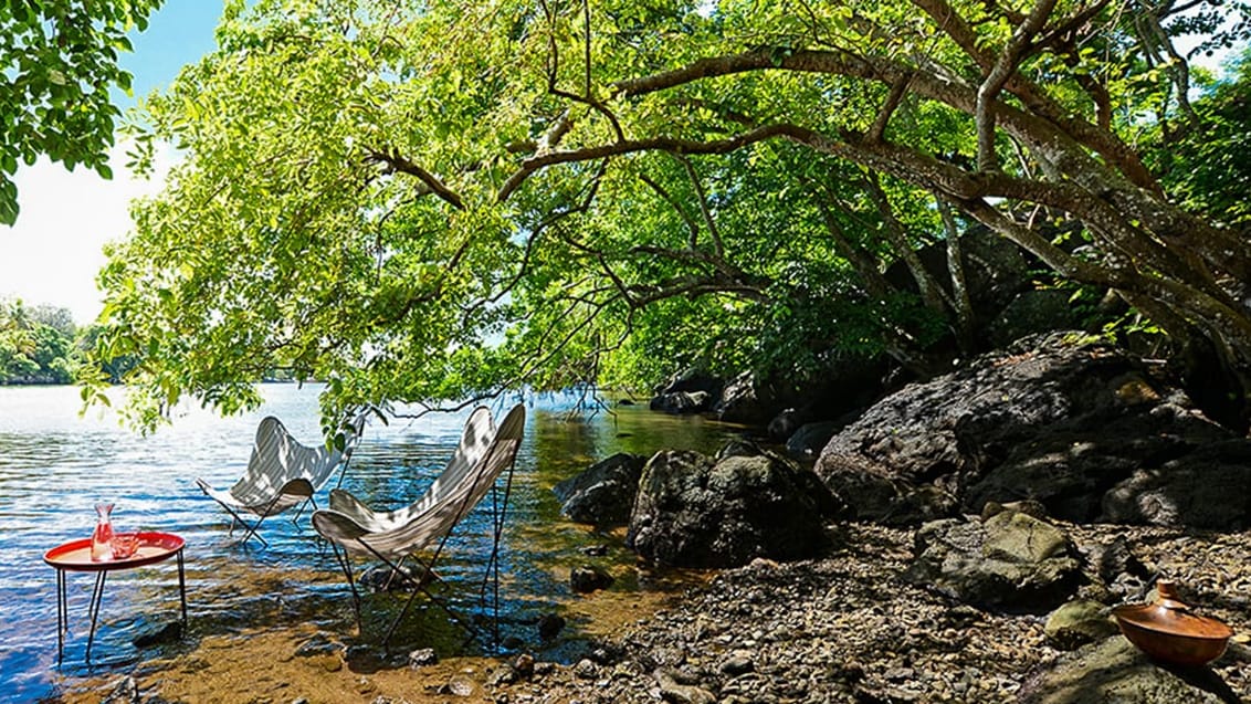 Flod vid Otentico Mauritius