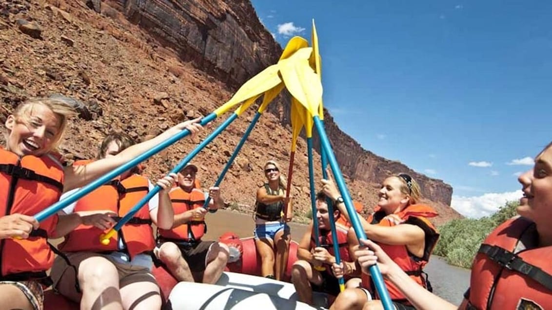 Forsränning på Colorado River, Moab, USA