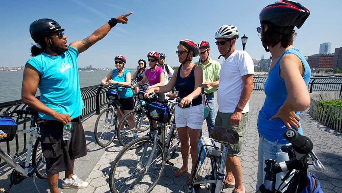 På cykel i New York