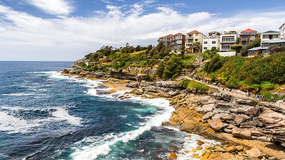 East Costal Walk från Bondi Beach till Coogee, Australien