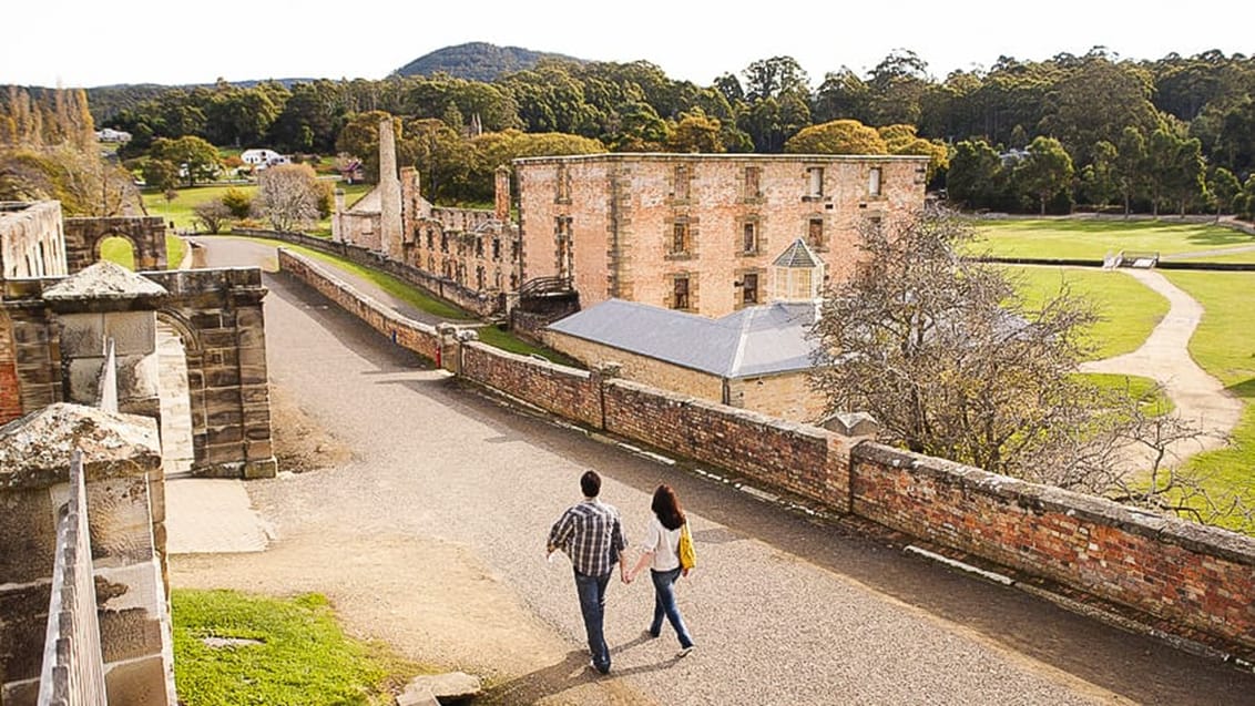 Ruinerna vid Port Arthur i Tasmanien, Australien