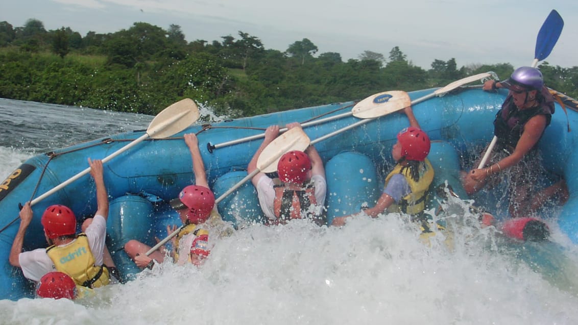 Riverrafting i Jinja, Uganda