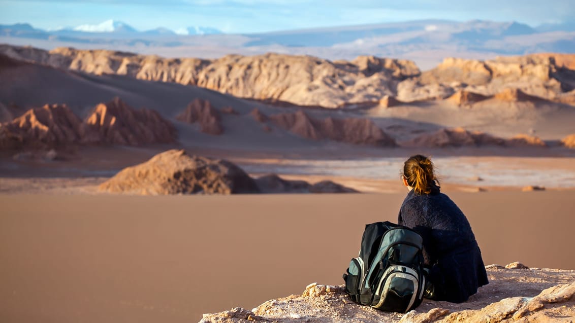 Valle de la Luna vid San Pedro de Atacama i Chile